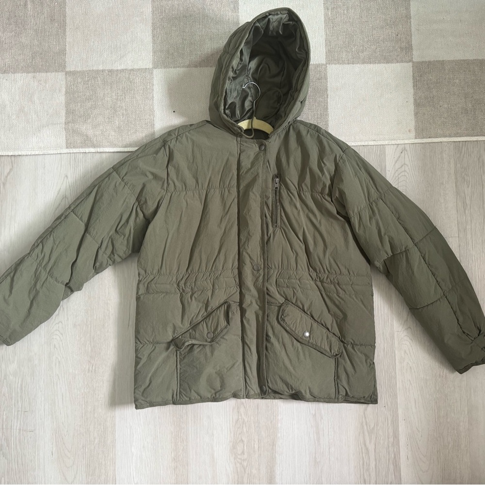 American Eagle Green Puffer Jacket